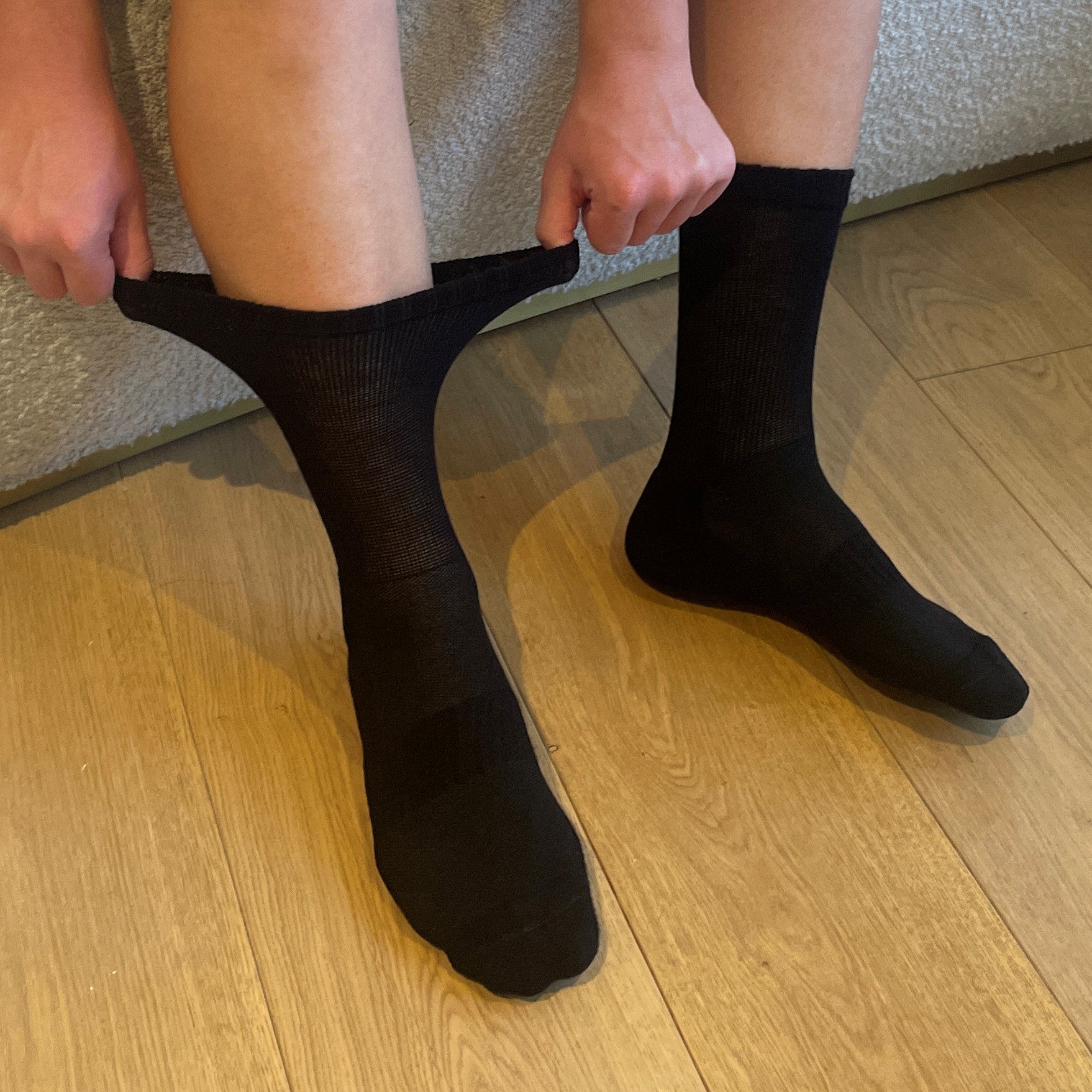 Assorted Non-Binding Diabetic Socks 4-Pack