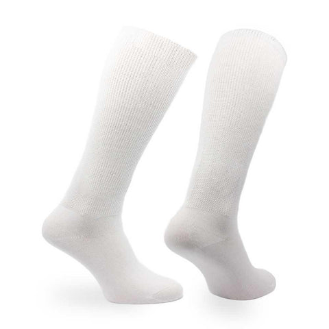 White Non-Binding Diabetic Socks